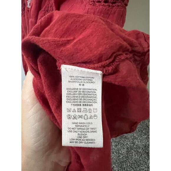 Free People perfectly victorian boho embroidered dress size small - Picture 4 of 7